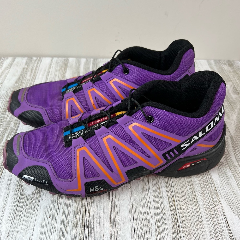 Salomon 8 Speedcross 3 Climashield Purple Trail Running Shoes